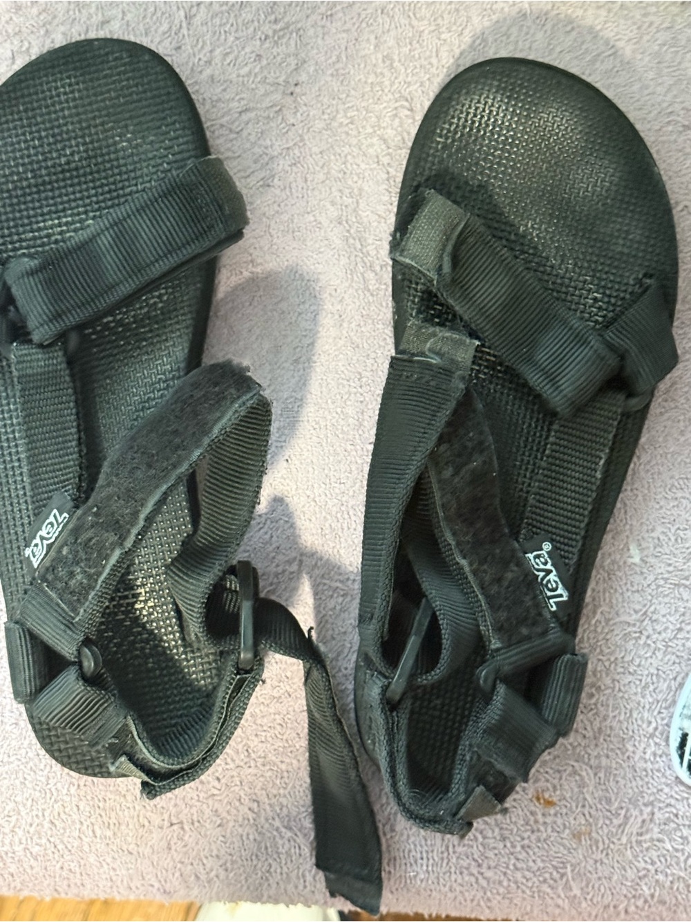 Teva Black Adjustable Strap Sandals Size 7